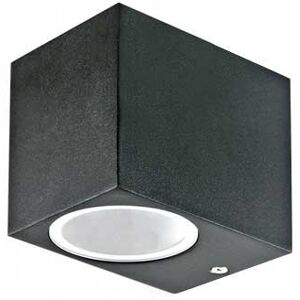 V-Tac Portalampada Wall Light Alluminio Satinato Nero 1xgu10 Mod. Vt-7651 - Sku 7510 - Quadrato