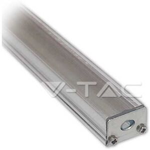 V-Tac Profilo In Alluminio Stretto Da 1m Trasparente Per Striscia Led Mod. Vt-7101