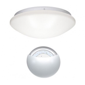 Elcart Superlight Plafoniera Led Da Soffitto Bianco Naturale 22w Ip53 Bianca Diametro 35cm