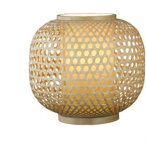 Lampadario Lume Zen Industrial Vintage Colore Bambù Naturale 60W Mis 36 x 31 cm