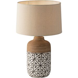 Lampadario Lume Vietri Table and Floor Lamp Colore Marrone 60W Mis 30 x 49 cm