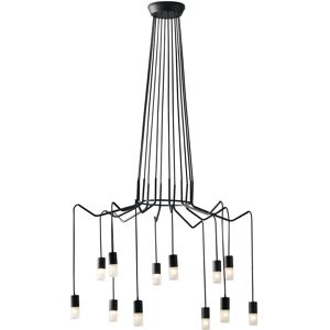 Lampadario Sospensione Spider Eclettico Colore Antracite 10W Dim 5 x 150cm