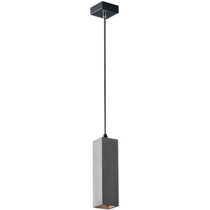 Lampadario Sospensione Kruk Eclettico Colore Grigio 35W Mis 7 x 7 x 25 x 120 cm