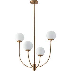 Lampadario Sospensione Themys Class Colore Ottone 28W Mis 63,5 x 174,5 cm