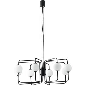 Lampadario Sospensione Neutron Class Colore Nero 28W Mis 77 x 28 x 125 cm