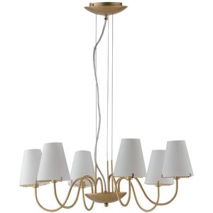 Lampadario Sospensione Canto, Class, Colore Oro, 28W, Mis. 65,6 x 22,6 x 112 cm