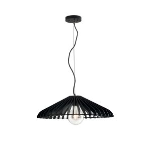 Lampadario Sospensione Calder Industrial Vintage Colore Legno Nero 60W Mis 50 x 120 cm