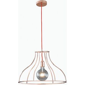 Lampadario Sospensione Frida Industrial Vintage Colore Oro Rosa 60W