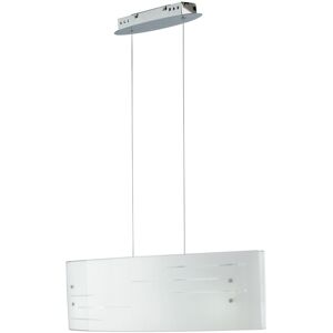 Lampadario Sospensione Led Charme Coordinati Colore Bianco 50W Mis 65 x 120 cm