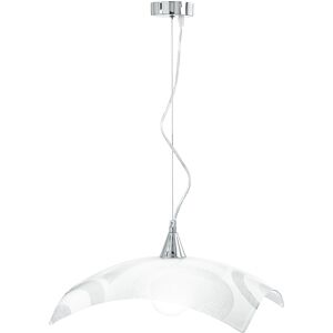 Lampadario Sospensione Mir Coordinati Colore Bianco 60W Mis 45 x 45 x 110 cm