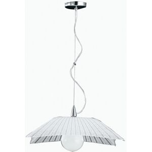 Lampadario Sospensione Iside Coordinati Colore Bianco 60W Mis 45 x 45 x 110 cm