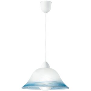 Lampadario Sospensione Settecento Henging Colore Bianco Blu 60W