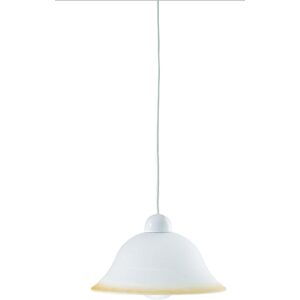 Lampadario Sospensione Settecento Henging Colore Bianco Ambra 60W