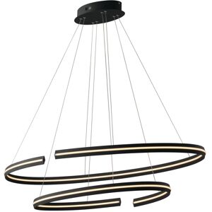 Lampadario Sospensione Led Clarke Moderno Color Nero 110 W