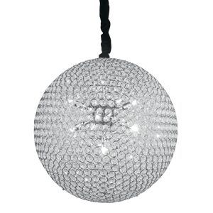 Lampadario Sospensione Planet Luxury Colore Cromo 28W