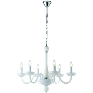 Lampadario Alfiere Elegance Colore Bianco 40W