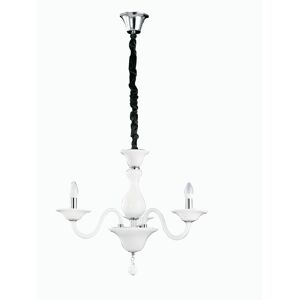 Lampadario Soffio Elegance Colore Bianco 40W