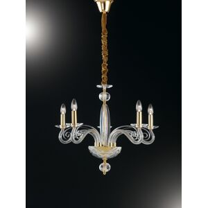 Lampadario Epoque Classico Colore Oro 40W