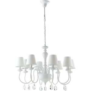 Lampadario Arthur Classico Colore Bianco 40W