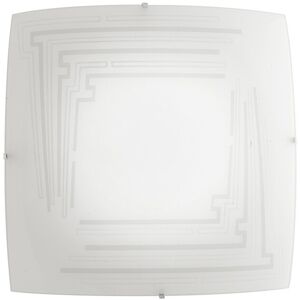 Lampadario Plafoniera Concept Coordinati Colore Bianco 60W Mis 40 x 40 cm