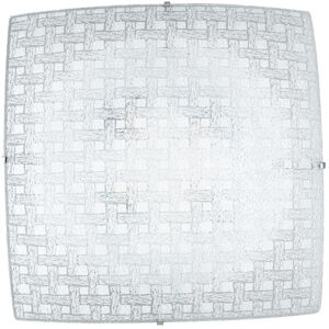 Lampadario Plafoniera Led Pamela Ceiling Lamp Colore Bianco 18W Mis 30 x 30 cm