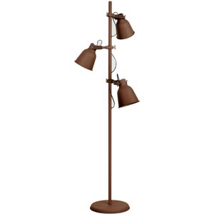 Lampadario Piantana Legend Industrial Vintage Colore Corten 60W Mis 50 x 166 cm