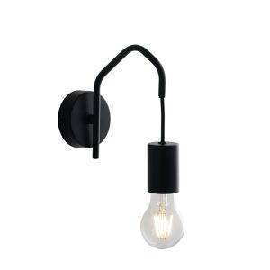 Lampadario Applique Habitat Eclettico Colore Nero 40W Dim 8 x 22 x 18 cm