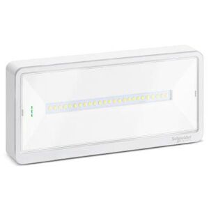 Schneider Lampada Di Emergenza Exiway Light Se-Sa, Autoalimentato Standard, 110/90/70/50lm