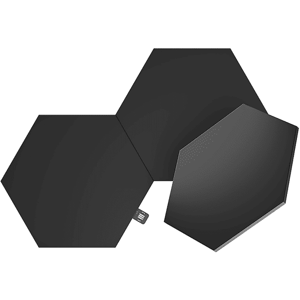 nanoleaf pannelli luminosi  hexagons black (3 agg)