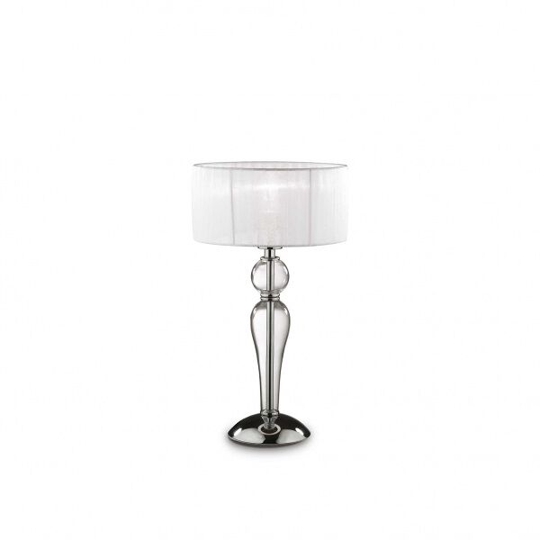 ideal lux lampada da comodino duchessa tl1 small - trasparente