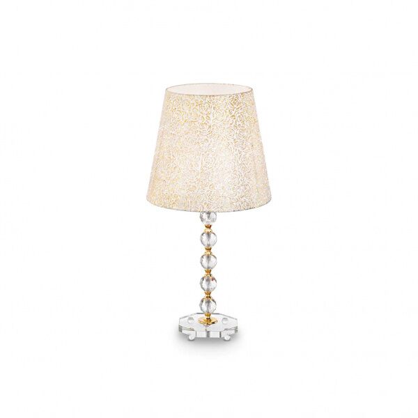ideal lux queen tl1 big - lampada da tavolo - oro
