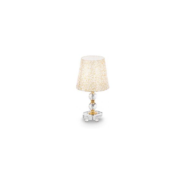 ideal lux queen tl1 small- lampada da tavolo - oro