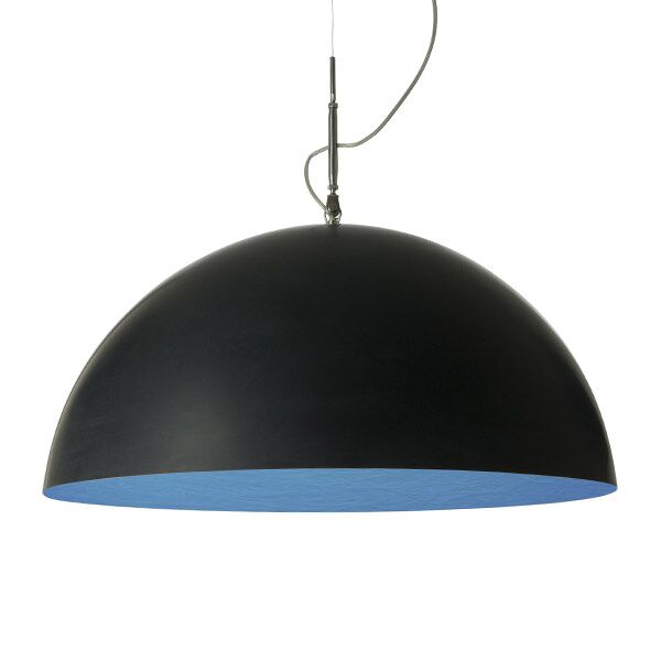 in-es.artdesign lampada a sospensione mezza luna 1 - nero / blu
