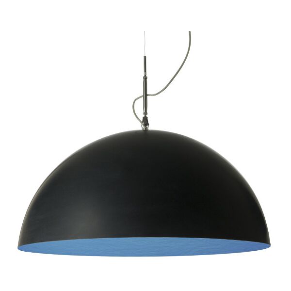 in-es.artdesign lampada a sospensione mezza luna 2 - nero / blu