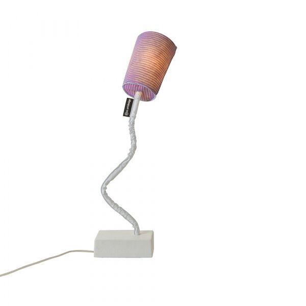 in-es.artdesign lampada da lettura paint t stripe - stripe viola/white