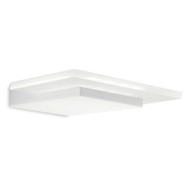 linea light lampada da parete dublight led s - bianco