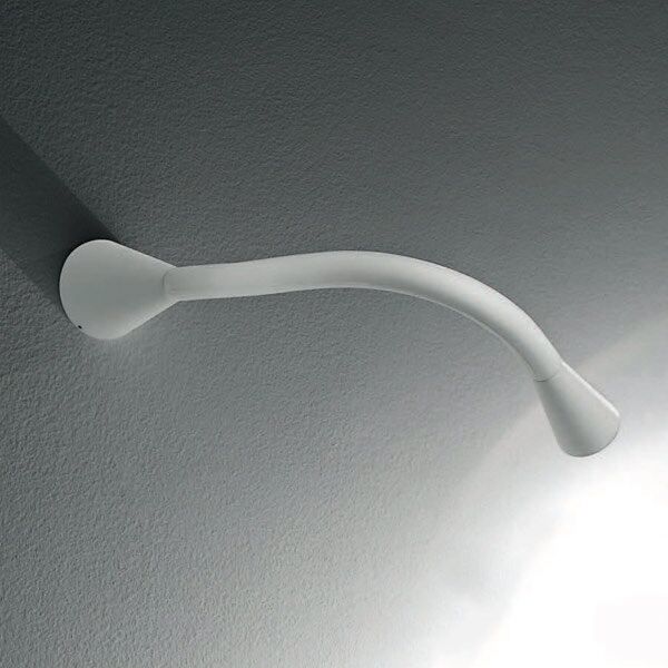 linea light snake led - applique led a parete con braccio snodabile - bianco