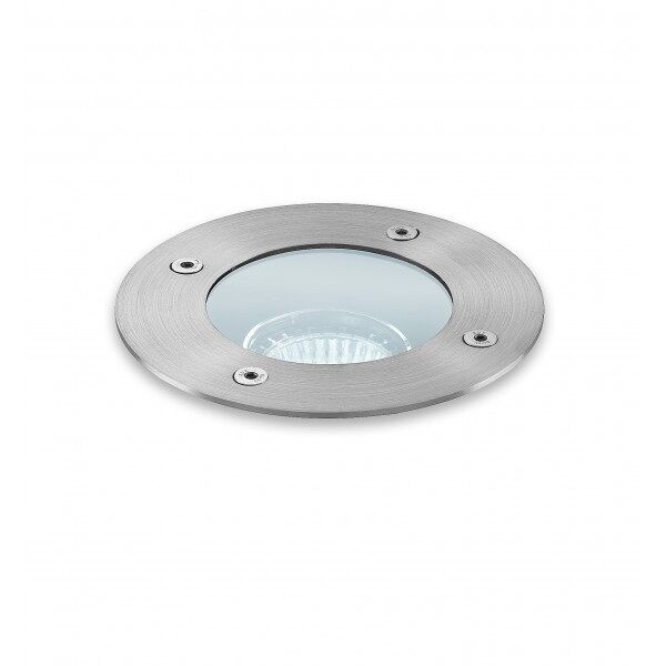 linea light texo 2 - faretto carrabile tondo - acciaio inox