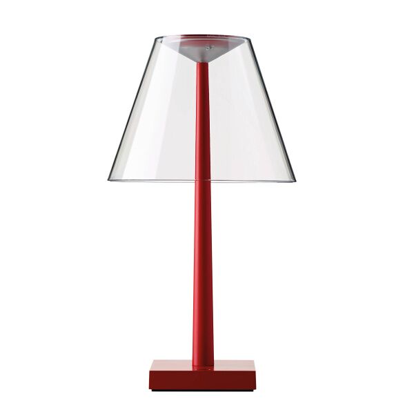 rotaliana dina+ tl led - lampada da tavolo portatile led usb - rosso