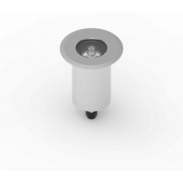 tech-lamp inta flat surface fa round - nero grigio goffrato ral 7021