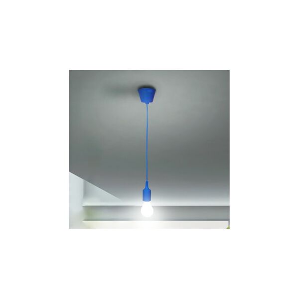 horoz electrik lampadario a sospensione base e27 blu da soffitto