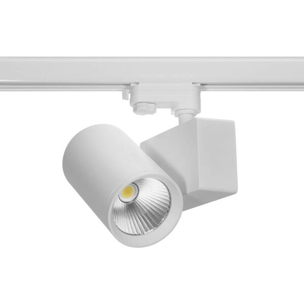 leddiretto faro led 42w per binario trifase cri92, 125lm/w, 36°/60°, philips - bianco variabile