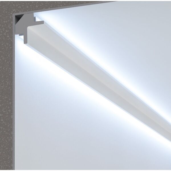 leddiretto cornice pitturabile per illuminazione bidirezionale per strisce led - 1,15m