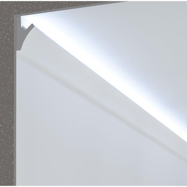 leddiretto cornice pitturabile da incasso o a superficie per strisce led - 1,15m