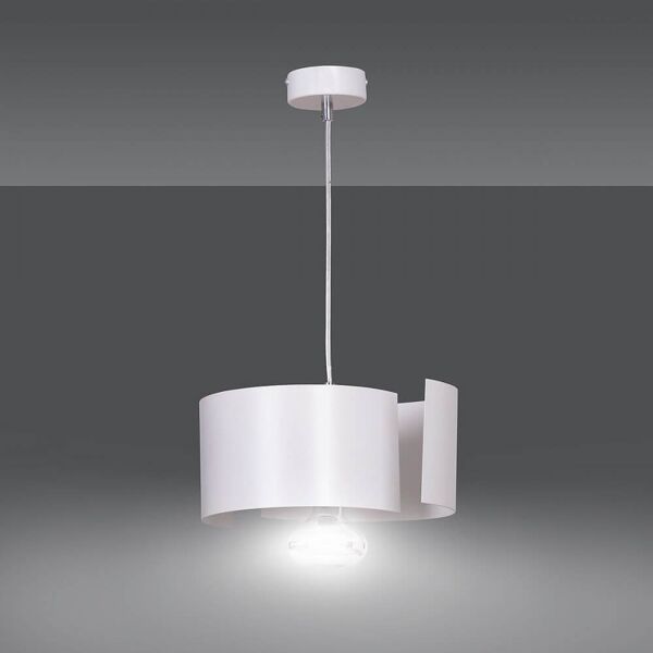 emibig lighting lampada a sospensione vixon 1 white o black