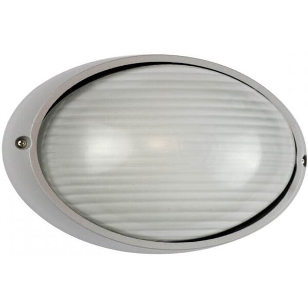 leddiretto plafoniera e27 ip54, grigia, 214x142mm