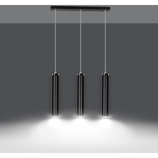 emibig lighting lampadario a sospensione luna 3 black