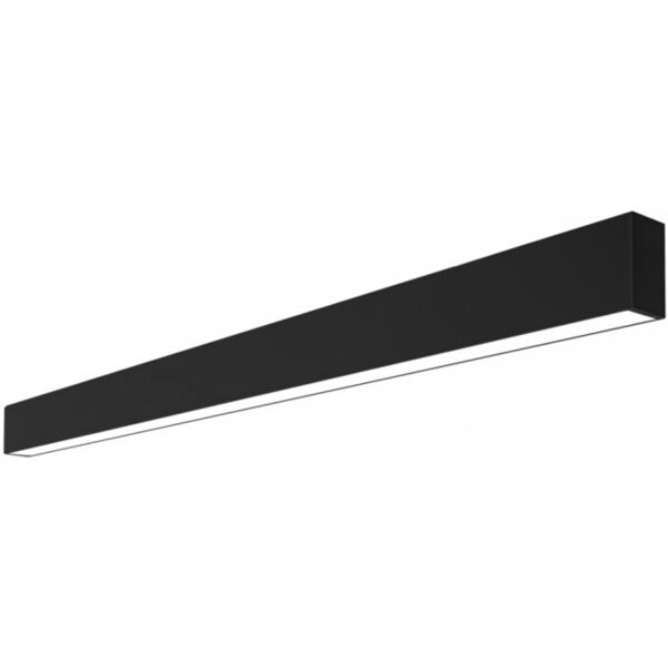 leddiretto plafoniera lineare nera da soffitto in alluminio per striscia led 1 e 2 metri