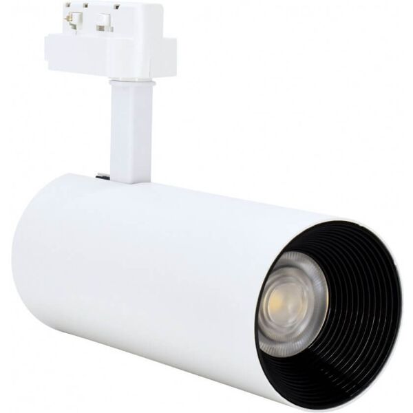 bemko faro led per binario bifase 24w, angolo 24° - bianco