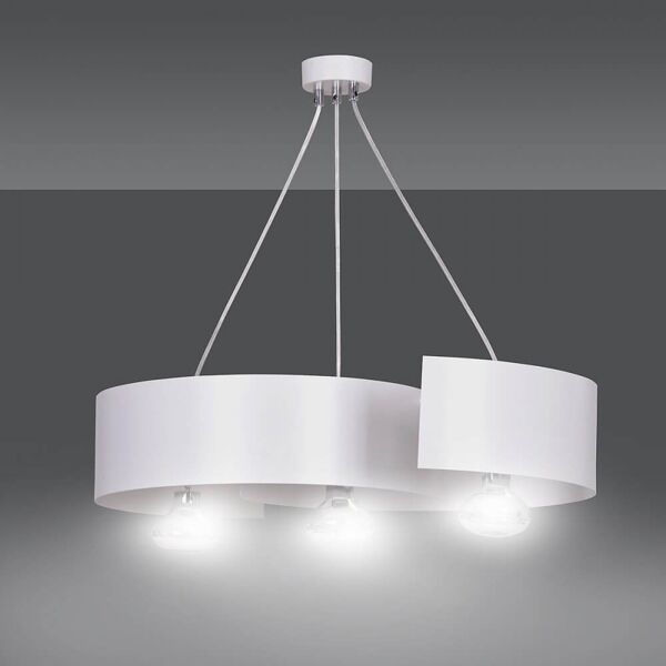 emibig lighting lampadario a sospensione vixon 3 white o black